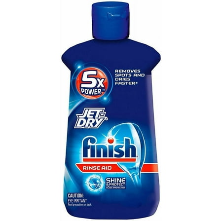 Finish Jet-Dry Rinse Aid, Dishwasher Rinse Agent & Drying Agent, 8.45 oz (Pack of 4)