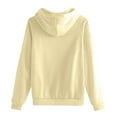 thumbnail image 4 of Fgvctg Womens Zip Up Hoodies Fleece Zip Up Hoodie Oversized Sweatshirts School Lightweight Fall Outfits Casual Jacket Clothes for Teen Girls with Pockets Yellow M, 4 of 6