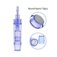 thumbnail image 4 of Agujas de microagujas azules reemplazables para dispositivo de microdermoabrasión, 10 piezas, tipo redondo nano, acrílico y acero inoxidable., 4 of 6