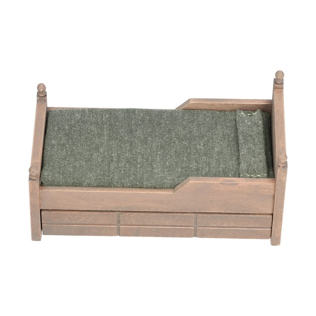 Dollhouse Bed Miniature Doll Bed Classy And Elegant 1:12 Nice Furniture For Dolls For Dollhouse ANGGREK Juguetes