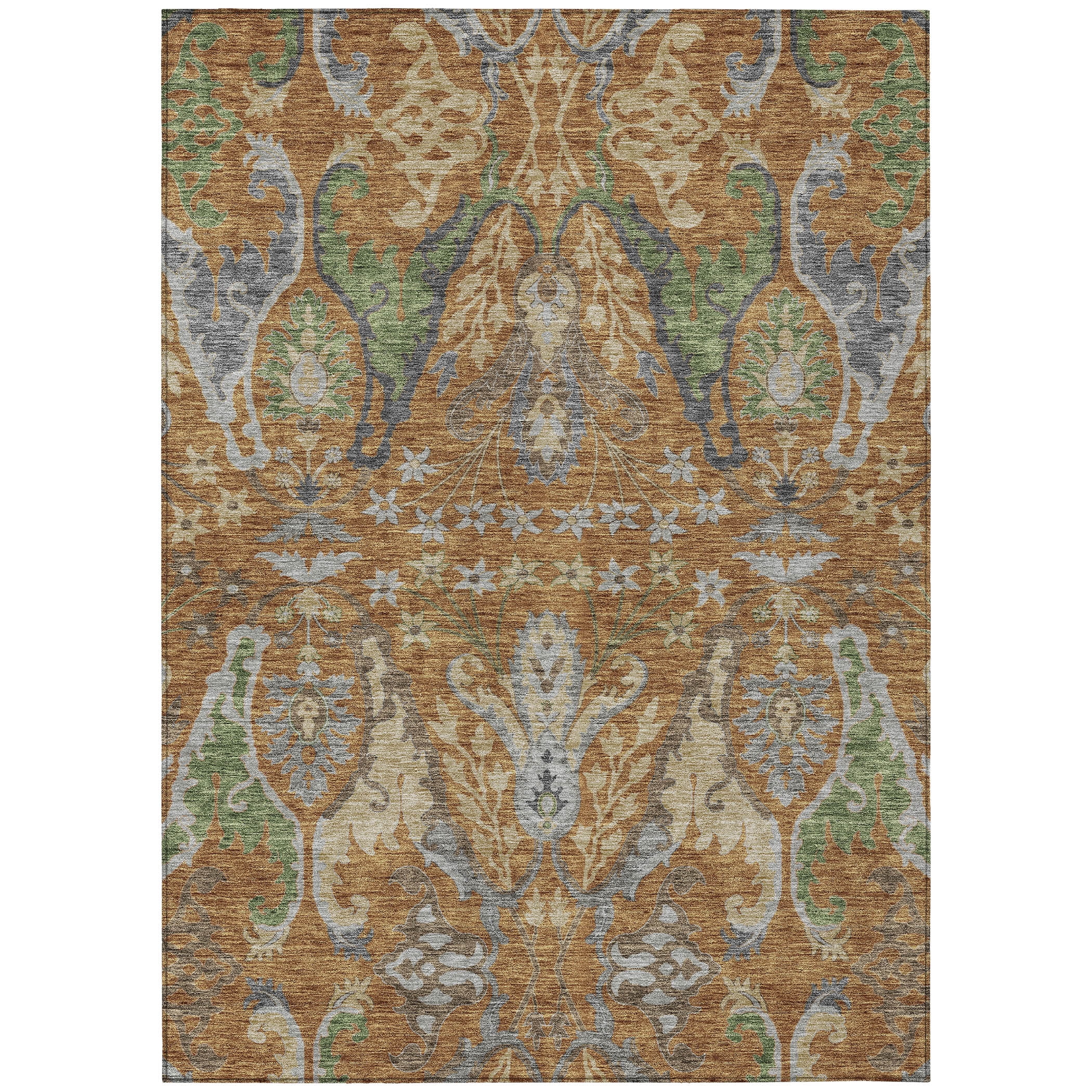 Addison Rugs Chantille Indoor/Outdoor Transitional Global Copper Washable Rectangle Rug, 10' x 14'