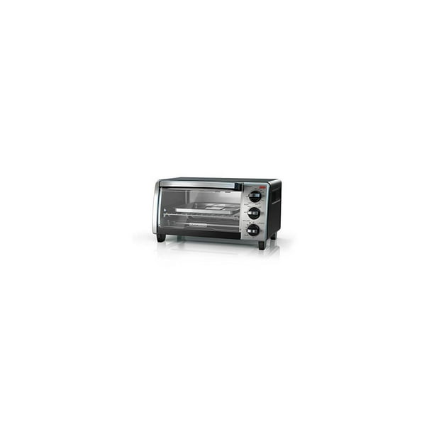 BLACK+DECKER 4Slice Toaster Oven with Natural Convection, Black