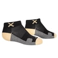 thumbnail image 3 of Odd Sox – Basix Pastel Black and Cream Ankle Socks – Medium Unisex Size – Cushioned Cotton Blend, 3 of 6