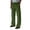 Army Green, variant on Mens Lounge Pants Loose Fit Solid Color Elastic Waist Comfy Workout Pants with Pockets Stretchy Lightweight Wide Leg Soft Casual Slacks Blue L