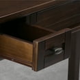 thumbnail image 3 of Simpli Home Warm Shaker 48 inch Wide Solid Wood Rectangular Desk, Mocha Brown, 3 of 10
