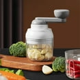 thumbnail image 2 of Manual Garlic Chopper Mini Portable Veggie Cutter 100ML Nut Grinder Onion Mincer Baby Food Processor Suitable For Fruit Meat Potato Etc French Fries Holder, 2 of 6