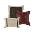 thumbnail image 4 of Madison Park Palmer King 7 Piece Faux Suede Comforter Set in Red, 4 of 13