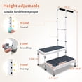 thumbnail image 2 of Stepping Stool for Adults Two Step Stool with Handle Medical Mobile Home Stairs SUV Car RV Steps with Handrail Step Ladder for Elderly Truck Hot Tub Kitchen Handicap Step Up Foot Stool, 2 of 6