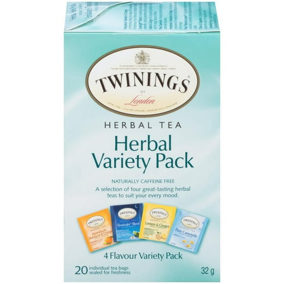 Twinings Emballage de Tisanes Varieés 20 sachets de thé