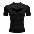 thumbnail image 1 of Batman Camisa De Compresión Hombres Verano Manga Corta Camiseta Fitness Running Secado Rápido Top Crossfit Gimnasio Entrenamiento Negro Ropa, 1 of 4