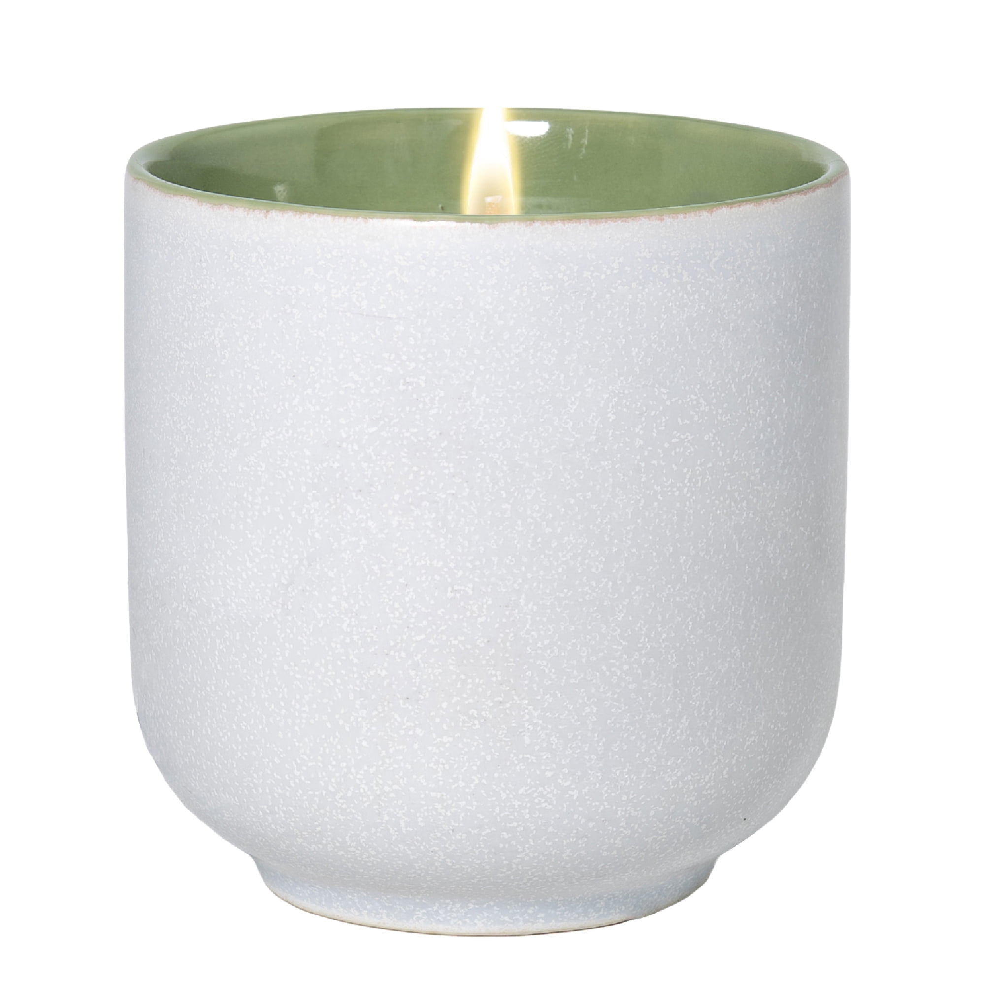 Better Homes and Gardens 1-Wick Ceramic Jar Candle, Mandarin Basil, 8 oz