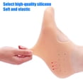 thumbnail image 4 of Lovskoo 2024 Womens Silicone Gel Moisturizing Socks No Show Socks 1 Pair Silicone Heel Gel Socks Foot Cracked Repair Dry Crack Healing Chapped Skin tone, 4 of 9