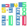 thumbnail image 5 of Math Learning Puzzle, Number Recognition Toy, Addition Subtraction Game, Stacking Counting Blocks, Early Childhood Education STEM Kit, 5 of 8