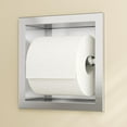 thumbnail image 3 of Recessed Toilet Paper Holder, Brushed Toilet Paper Holder Built-in, Stainless Steel Recessed Tissue Paper Roll Holder, in Wall, 3 of 18