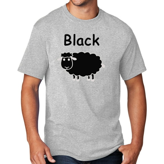 Men's Black Sheep of the Family T-shirt, 4XL Ash Gray - TALL