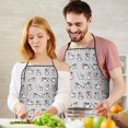thumbnail image 5 of Gray Cow Expression Pattern Apron-Garden Aprons for Women with Pockets-Cotton Linen Waterproof Kitchen Cooking Gardening Aprons Adjustable for Kitchen,Cooking,BBQ and Salon 33x27 Inch, 5 of 7