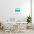 thumbnail image 2 of Sea Turtles Under Scuba Diver Geometric Blue Stripes Animals & Insects Gallery-Wrapped Canvas Print Wall Art, 17x17, 2 of 5