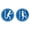 Blue, variant on Signs ByLITA Circle Push and Pull Door Signs (Fun) Door Sign (Ivory/Dark Brown) - Small