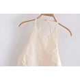 thumbnail image 2 of Xia Xin Women's Backless Design Jumpsuit Shorts Windbreaker Fabric Halter Neck Jumpsuit-Picture Color-S, 2 of 5