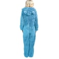 thumbnail image 4 of Coduop Women Warm Fuzzy Faux Pajamas Lounge Romper Jumpsuit Zip Up Hoodies S-5XL, 4 of 5