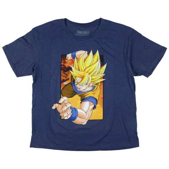 Dragon Ball Z T-Shirt Boys' Goku Flying Pose Short Sleeve Graphic Tee