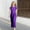 Purple, variant on Xiaowennn Girl's Short Sleeve Solid Color Loose Casual Long Maxi Dress With Pockets Frocks
