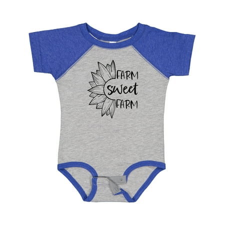 

Inktastic Farm Sweet Farm Sunflower Gift Baby Boy or Baby Girl Bodysuit