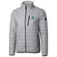thumbnail image 2 of Cutter & Buck Gray Marshall Thundering Herd Primary Team Logo Rainier PrimaLoft Eco Insulated Full-Zip Puffer Jacket, 2 of 3