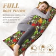 thumbnail image 5 of Gaeub Begetable Printed Long Body Pillowcase Envelope Closure 1 Pack Wrinkle for Night Sweats - 20x54 in, 5 of 8