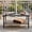 35.4×18.1×18.7 in, variant on EAGLE PEAK Mojave Dusk 2-Tier Outdoor Small Side Table with Wood Grain Top and Wicker Shelf, Durable Weather-Resistant End Table
