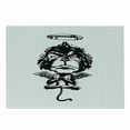 thumbnail image 1 of Gorilla Cutting Board, Illustration of a Creative Angelic Monkey with Wings Furry Grumpy Creature, Decorative Tempered Glass Cutting and Serving Board, in 3 Sizes, by Ambesonne, 1 of 2
