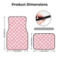 thumbnail image 5 of Yiaed Irregular Plaid Print Carpet Floor Mats for Cars, Auto Accessories Front & Rear Car Floor Mats Car Floor Foot Mat Sets of 4 Pieces, 5 of 7