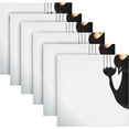 thumbnail image 6 of GZHJMY Soft Reusable Satin Table Decorative Napkins,20x20InX6 PCSCat Paw Print,Family Dinner Wedding Banquet, Cocktail Party, Kitchen,Birthday Party, 6 of 7
