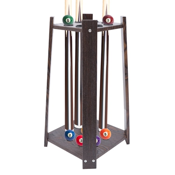 8/10 Holes Billiard Pool Cues Rack Stand Floor Stand Wooden Billiard Stick Storage Holder for Golf Club Fishing Rod Billiard Poles