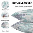 thumbnail image 5 of Outdoor Waterproof Throw Pillow Covers Set of 2 Teal Lobster Decorative Pillowcases Square Outdoor Pillows Cushion Case 16x16 Inch Coral Starfish Shell Patio Pillows for Couch Sofa Bed Garden, 5 of 9