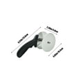 thumbnail image 3 of Stainless Steel Dual Wheel Cutter, Efficient Food Slicer, Sturdy Kitchen Tool, for Chopping Vegetables Cheese Pizza Bread, Black, 3 of 6