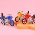 thumbnail image 3 of 4Pcs Plastic Motorcycle Inertia Vehicle Plaything Motorbike Toy (Random Color), 3 of 8