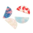 thumbnail image 3 of hengtong 2x4pcs Acetate Acrylic Half Round Pendant for Earring Jewelry Dangle, 3 of 9