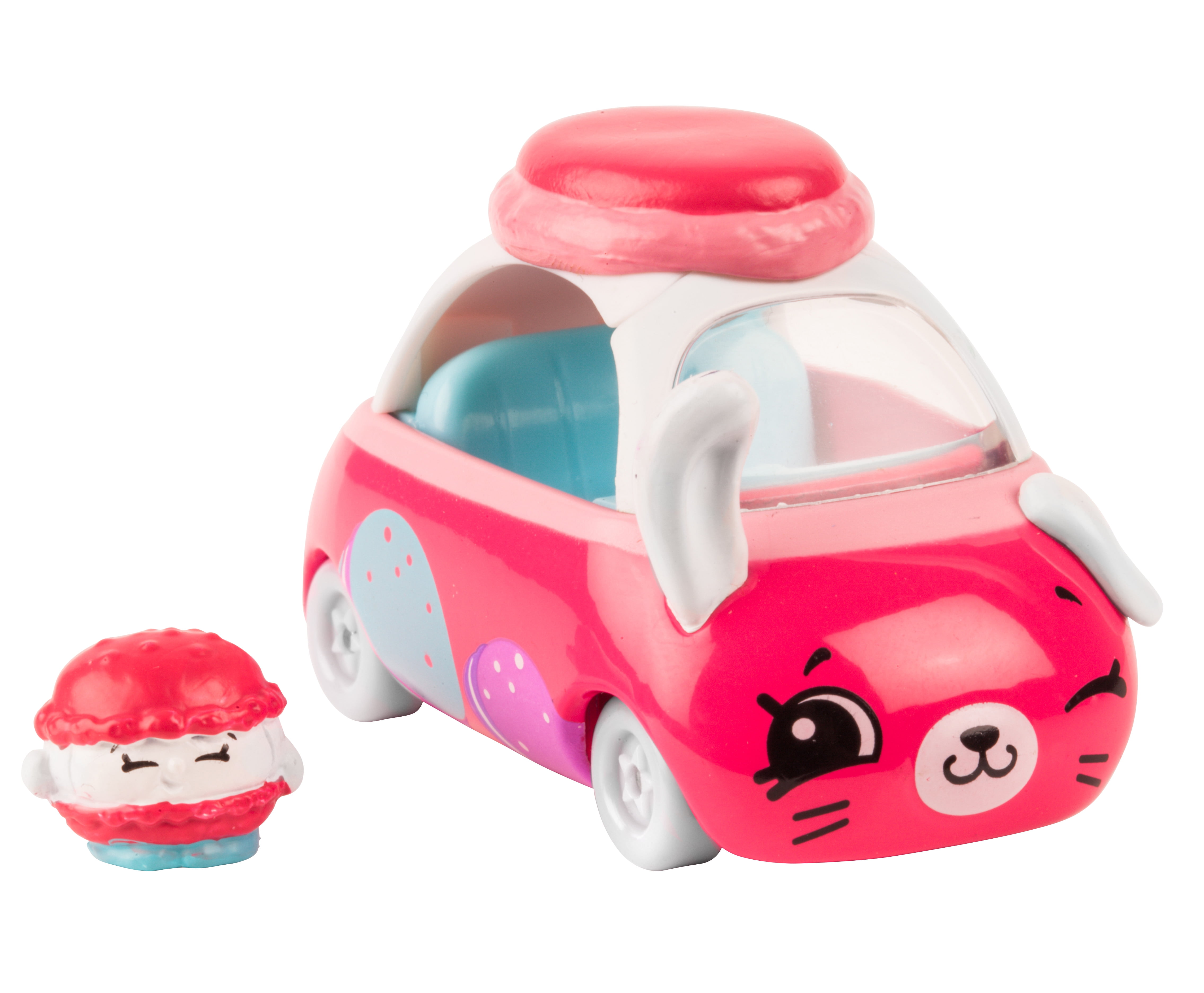 Shopkins Cutie Cars Set Of 3 Peely Apple, Kiwi & Strawberry & Exclusive  Figures