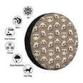 thumbnail image 4 of Salouo Raccoon Print Spare Tire Cover 14-17 inch Spare Tire Protector Universal Tough Tire Wheel Cover for Trailer SUV and Truck-14 inch, 4 of 6