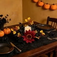 thumbnail image 5 of Fall Halloween Decoration for Home Indoor Outdoor Clearance Under $5.00!Halloween Autumns Harvests And Thanksgiving Table Decoration And Artificial Sunflower And Maple Leaf Candle Ring/Wreath, 5 of 6