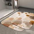 thumbnail image 2 of 1pc Abstract Geometric Pattern Absorbent Non-Slip Bathroom Thickened Flannel Rug Decor,Soft,Quick Drying,Suitable For Indoor/outdoor Use,Bathrooms,Bedrooms,Kitchens,Terrace,Laundry Rooms,16"x24", 2 of 9