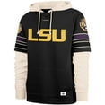 thumbnail image 2 of Men's '47  Black LSU Tigers Split Zone Cornerback Lacer Pullover Hoodie, 2 of 3