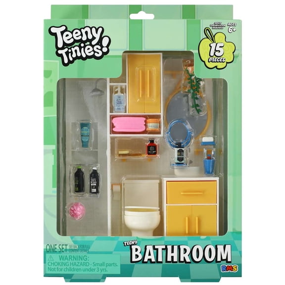 Teeny Tinies! Teeny Bathroom Playset [15 Pieces]