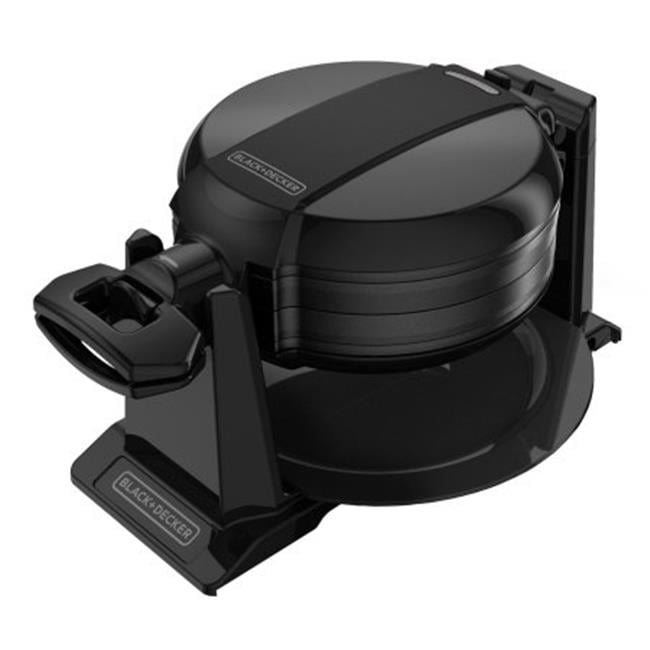 BlackDecker Double Flip Waffle Maker, Black