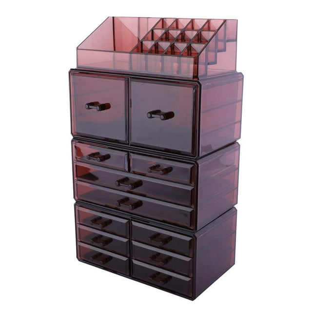 SalonMore Acrylic Cosmetic Organizer Makeup Lipstick Jewellery Display Box Tidy Case