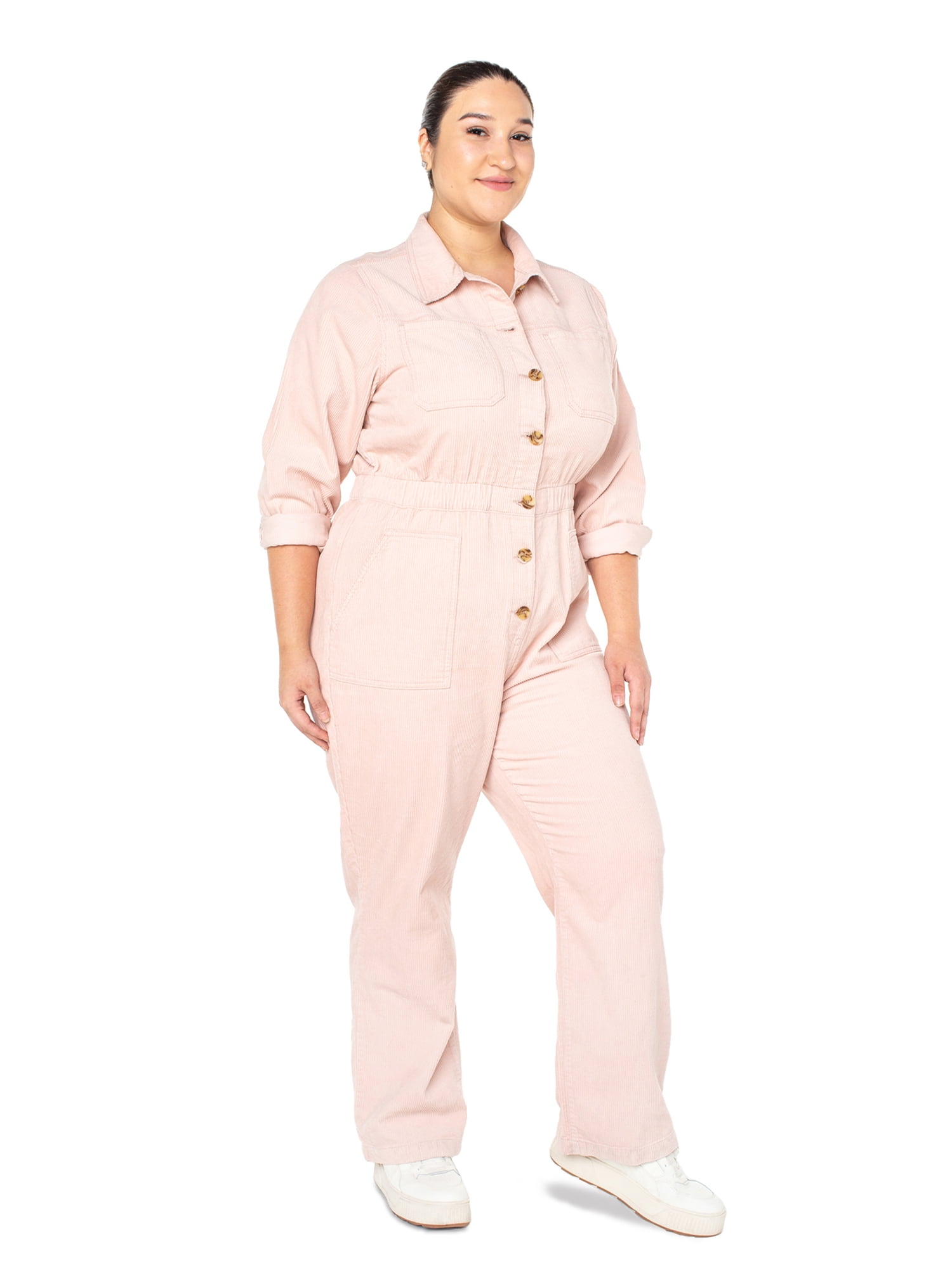 Pink corduroy hotsell boiler suit
