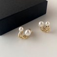 thumbnail image 4 of Pearl Ear-rings color gold, 4 of 4