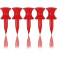 thumbnail image 1 of 100pcs Red Plastic Golf Tees 32mm Small Castle Golf Tees, 1 of 5