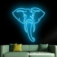 thumbnail image 3 of Handmadetneonsign Elephant Line Art Neon Wall Sign, Elephant Wall Art Decor, Ranch Wall Decor, Animal Led Wall Sign 58344, 3 of 5